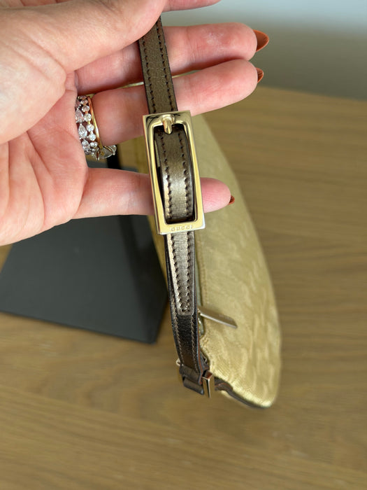 Gucci Gold Halfmoon Pochette