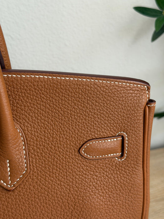 Birkin 35 in Togo gold with palladium hardware