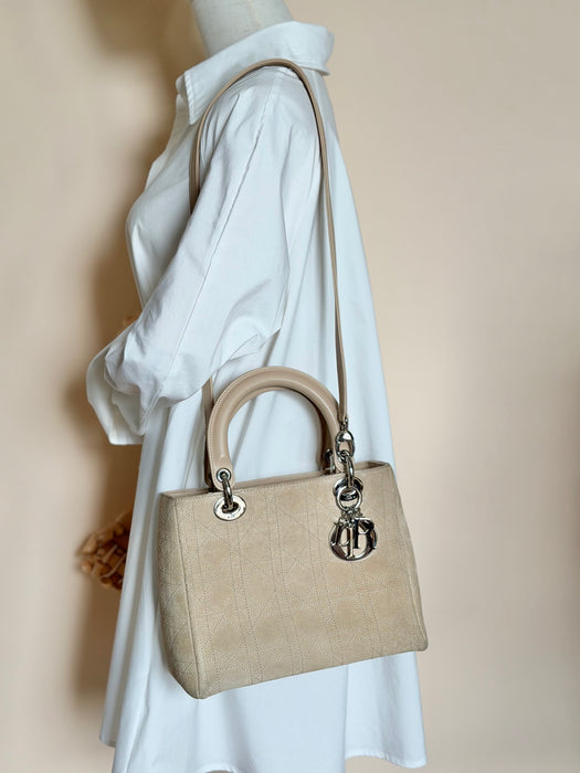Lady Dior small suede