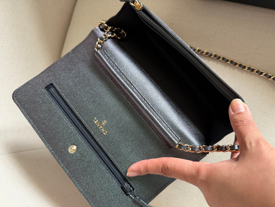 Chanel Wallet On Chain Iridescent caviar