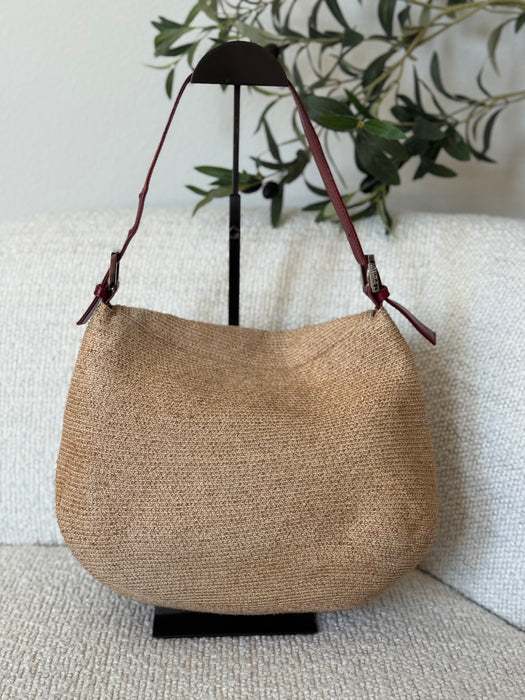 Fendi Mama Baguette Rare Raffia