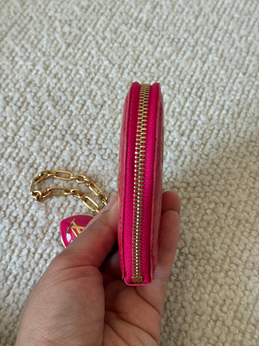 Louis Vuitton Heart Charm Coin Zip Pouch