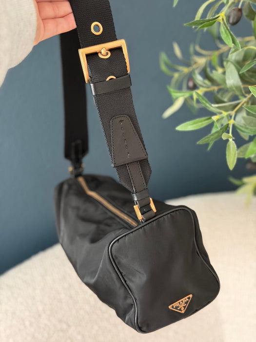 Prada Tessuto Barrel Shoulder GHW