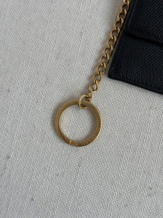 Chanel Coco Button Card Wallet Key Pouch