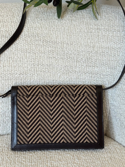 Celine Triomphe Herringbone Tweed