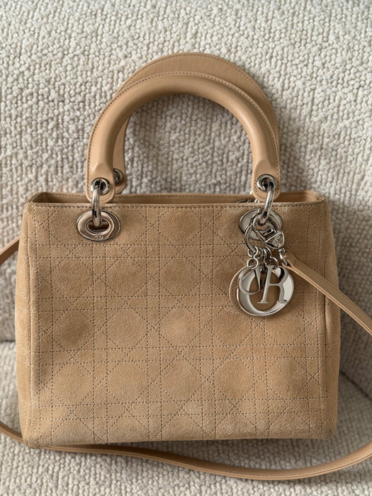 Lady Dior small suede