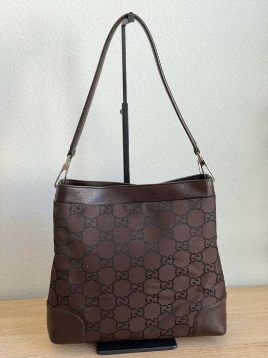 Gucci Choclate Brown GG Shoulder
