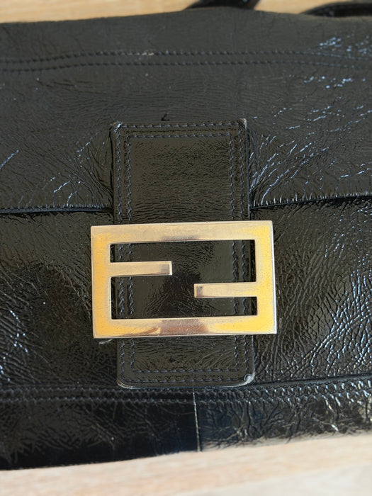 Fendi Maxi Patent Baguette