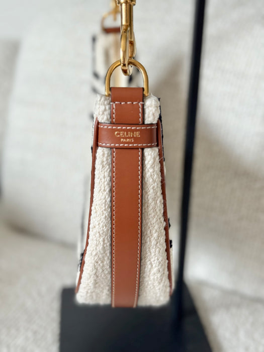 Celine Textile Medium Ava Shoulder Bag