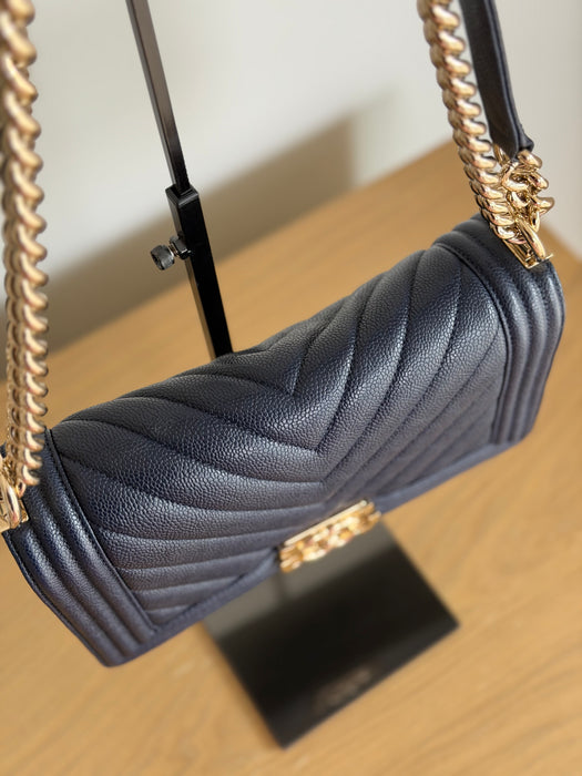 Chanel Caviar Boy Old Medium