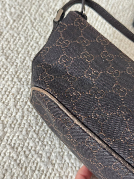 Gucci Chocolate Brown GG boat