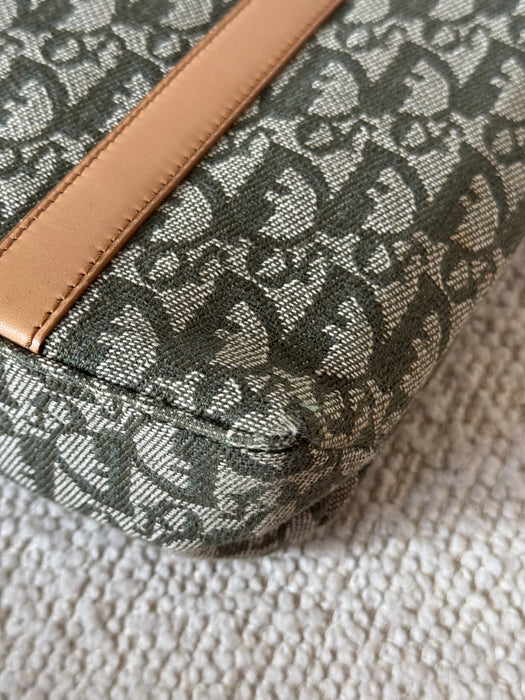 Dior Green Trotter Jacquard Tote