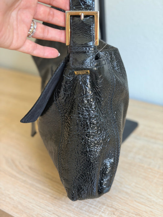 Fendi Maxi Patent Baguette