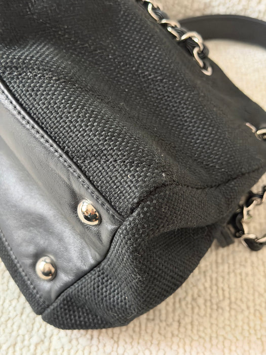 Chanel Chevron V Stitch CC Tote