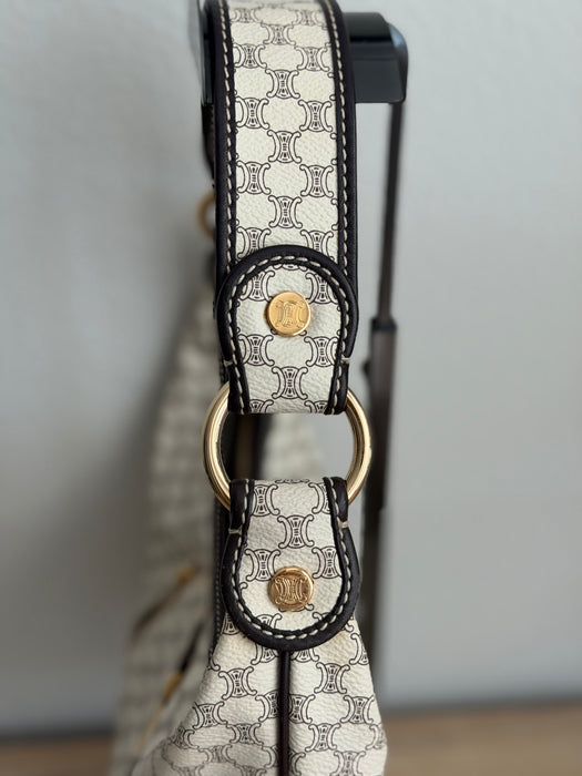 Celine Triomphe Macadam Double Zip Hobo