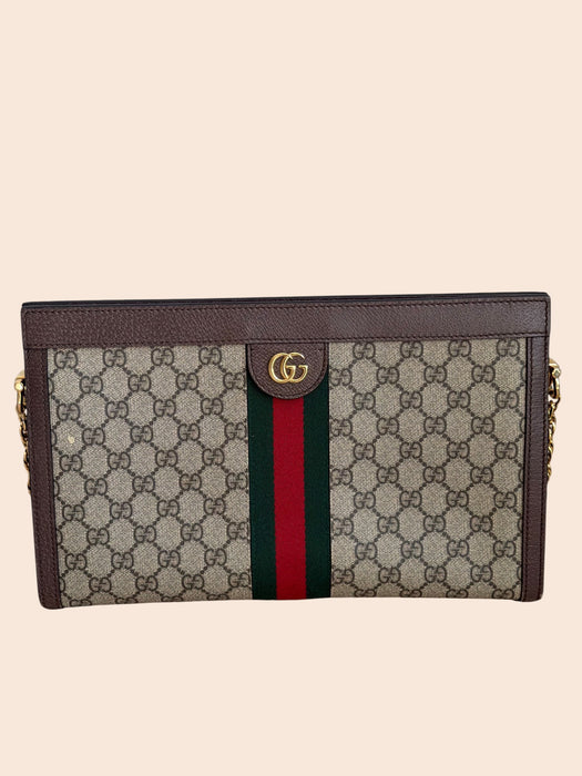 Gucci GG Renew Supreme Clutch Chain Shoulder