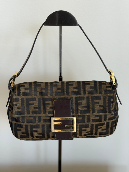 Fendi Zucca Baguette GHW