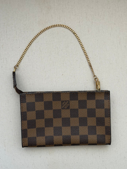 Louis Vuitton Bucket Damier Ebene Chain Pochette