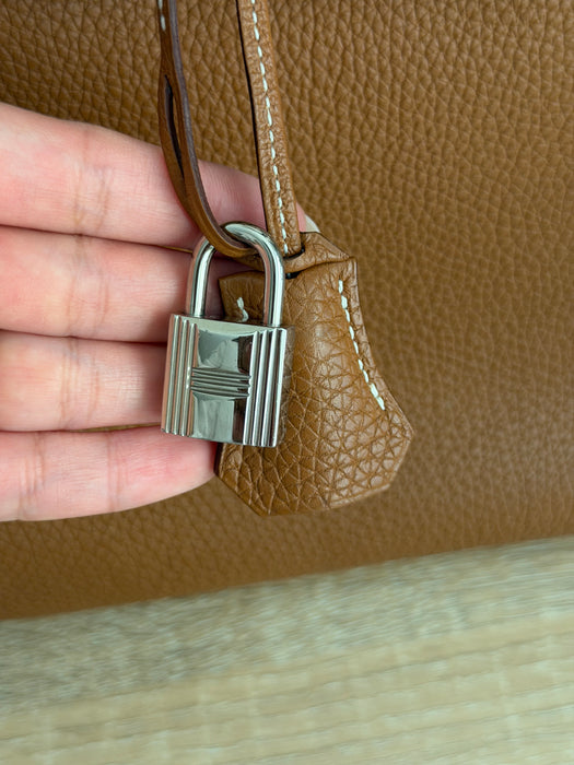 Birkin 35 in Togo gold with palladium hardware