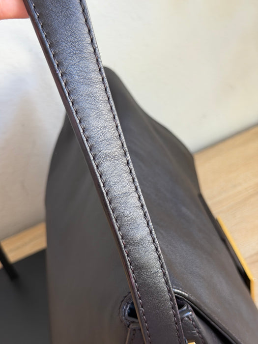 Fendi Vintello Big Forever Mama Baguette in Dark brown