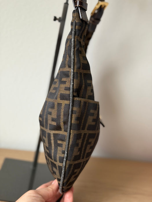 Fendi Crescent Zucca Hobo