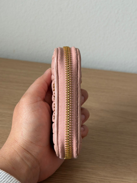 Miu Miu Matelasse Nappa Compact Wallet
