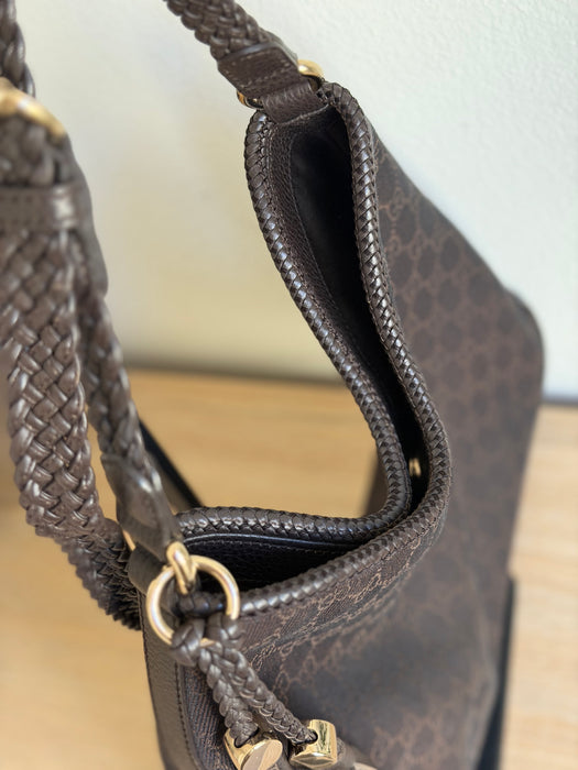 Gucci GG Denim Hobo