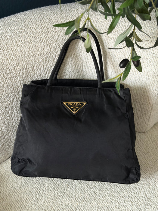 Prada Tessuto Tote in GHW