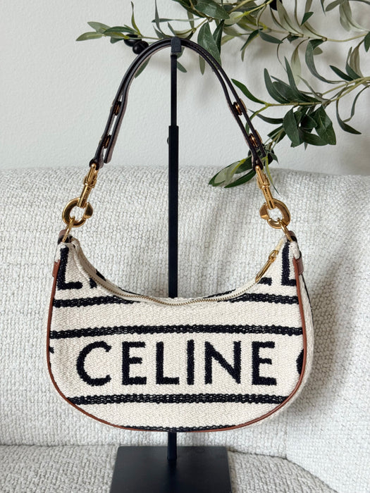 Celine Textile Medium Ava Shoulder Bag