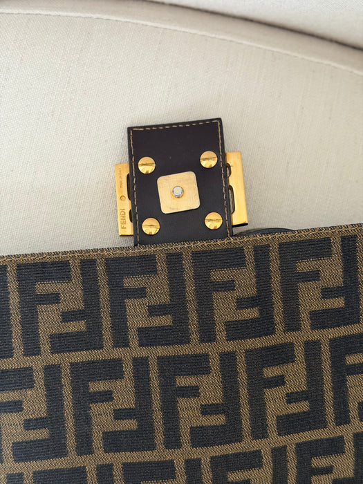 Fendi Zucca Mama Baguette GHW