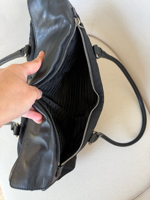 Prada Tessuto East West Satchel