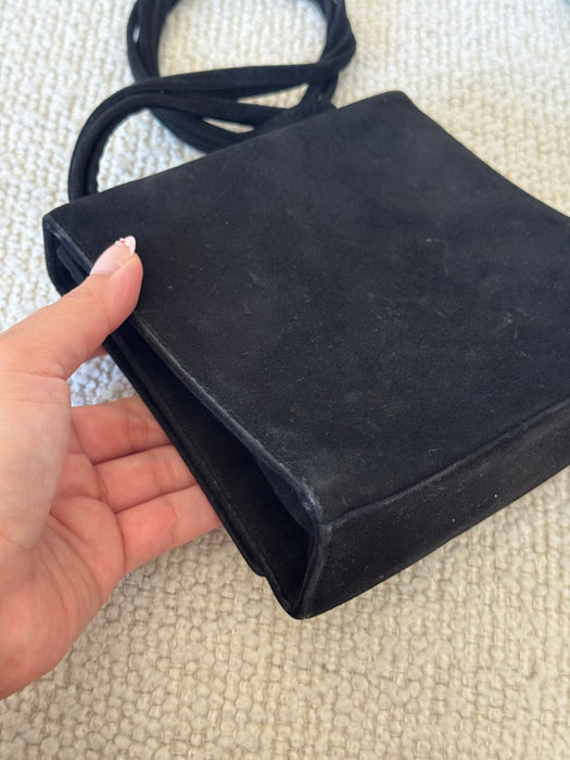 Chanel Suede CC Shoulder Bag