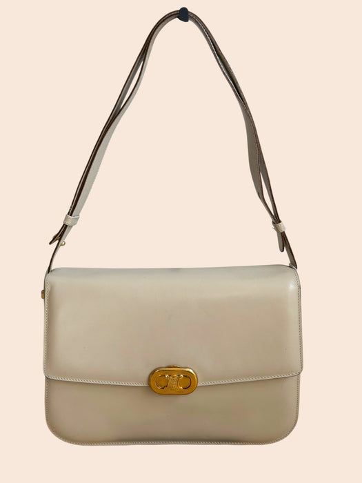 Celine Triomphe Ivory adjustable strap