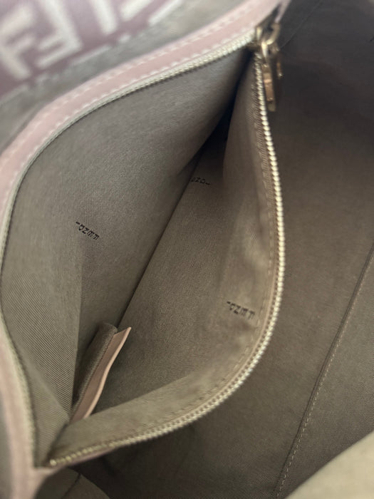 Fendi Zuchinno Pink Beige Mama Baguette