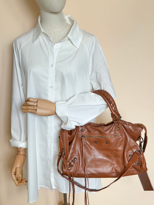 Balenciaga Brown City Bag