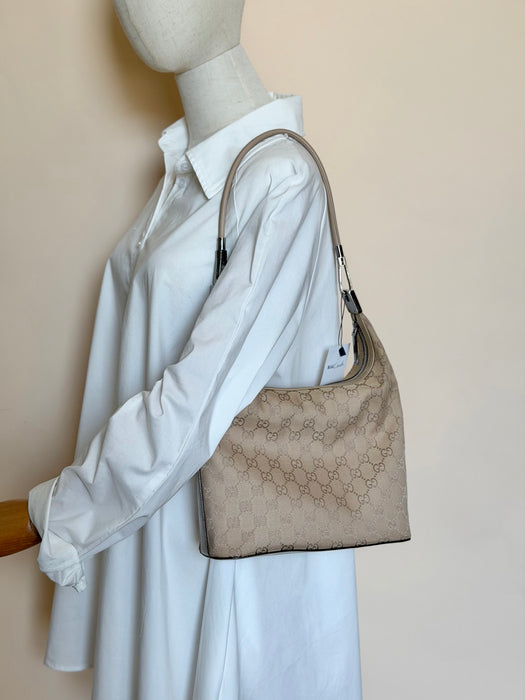 Gucci Beige GG Hobo