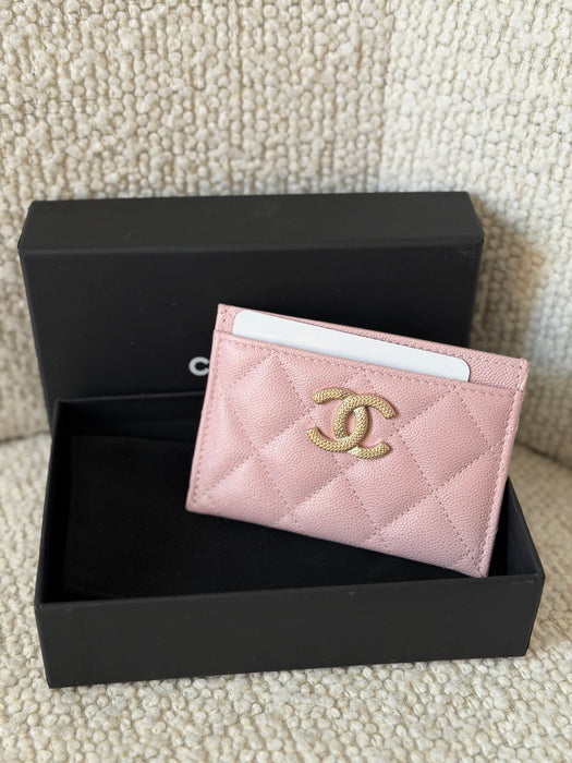 Chanel CC Caviar Card Holder: Full set