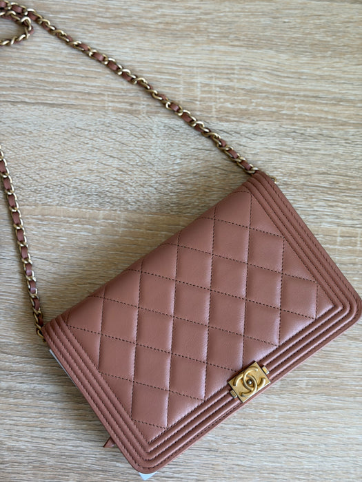 Chanel Boy Wallet on Chain - full set