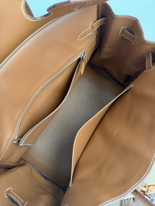 Birkin 35 in Togo gold with palladium hardware