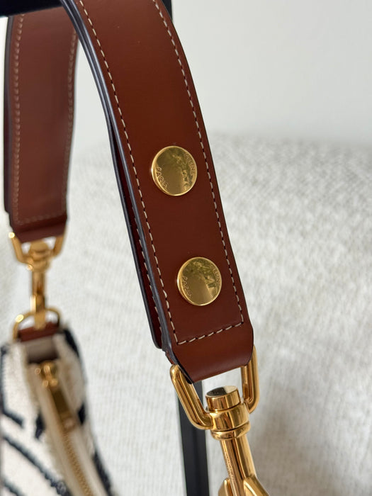 Celine Textile Medium Ava Shoulder Bag