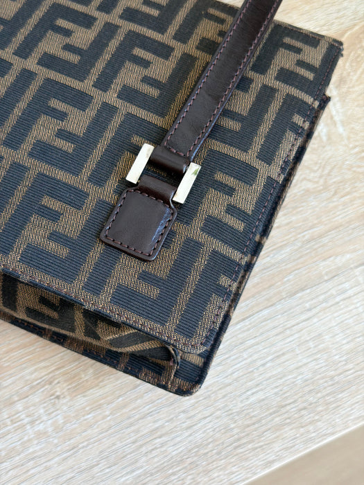 Fendi Zucca Top Handle Flap