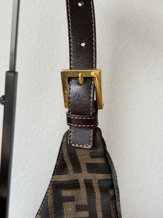 Fendi Crescent Zucca Hobo
