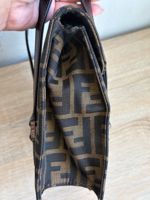 Fendi Zucca Top Handle Flap