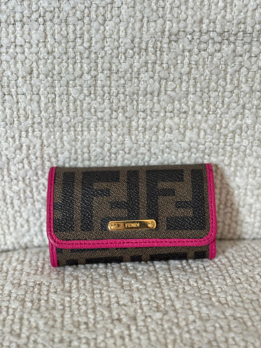 Fendi Key Holder Pink Zucca