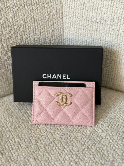 Chanel CC Caviar Card Holder: Full set