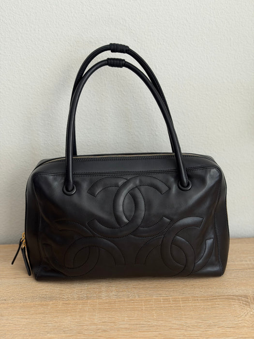 Chanel Triple Cocomark Boston Shoulder