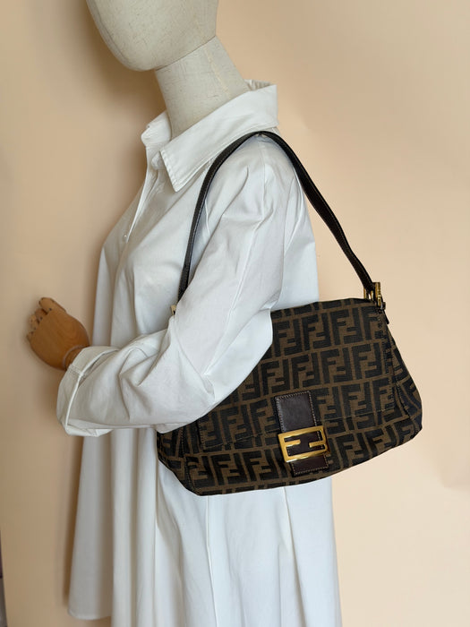 Fendi Zucca Mama Baguette GHW