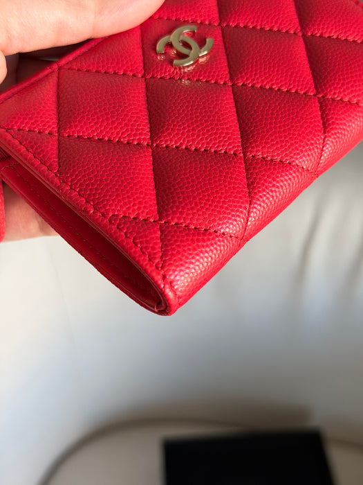 Chanel zipped card holder