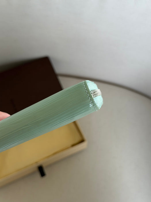 Louis Vuitton Sea-foam Green Epi Wallet: Full Set