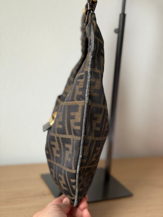 Fendi Crescent Zucca Hobo